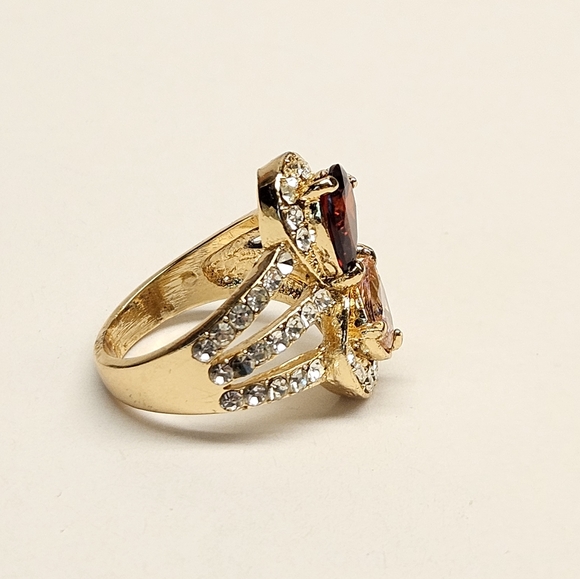 5/$25 Red and Pink Cocktail Ring Size 7 - Picture 3 of 8